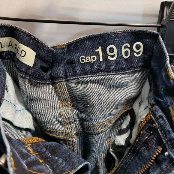 Gap Denim 1969 Women Relaxed Boot Stretch Blue Jeans - Picture 3 of 5